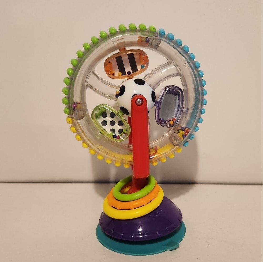 Sassy Wonder Wheel Suction Activity Spinner Wheel Rattle